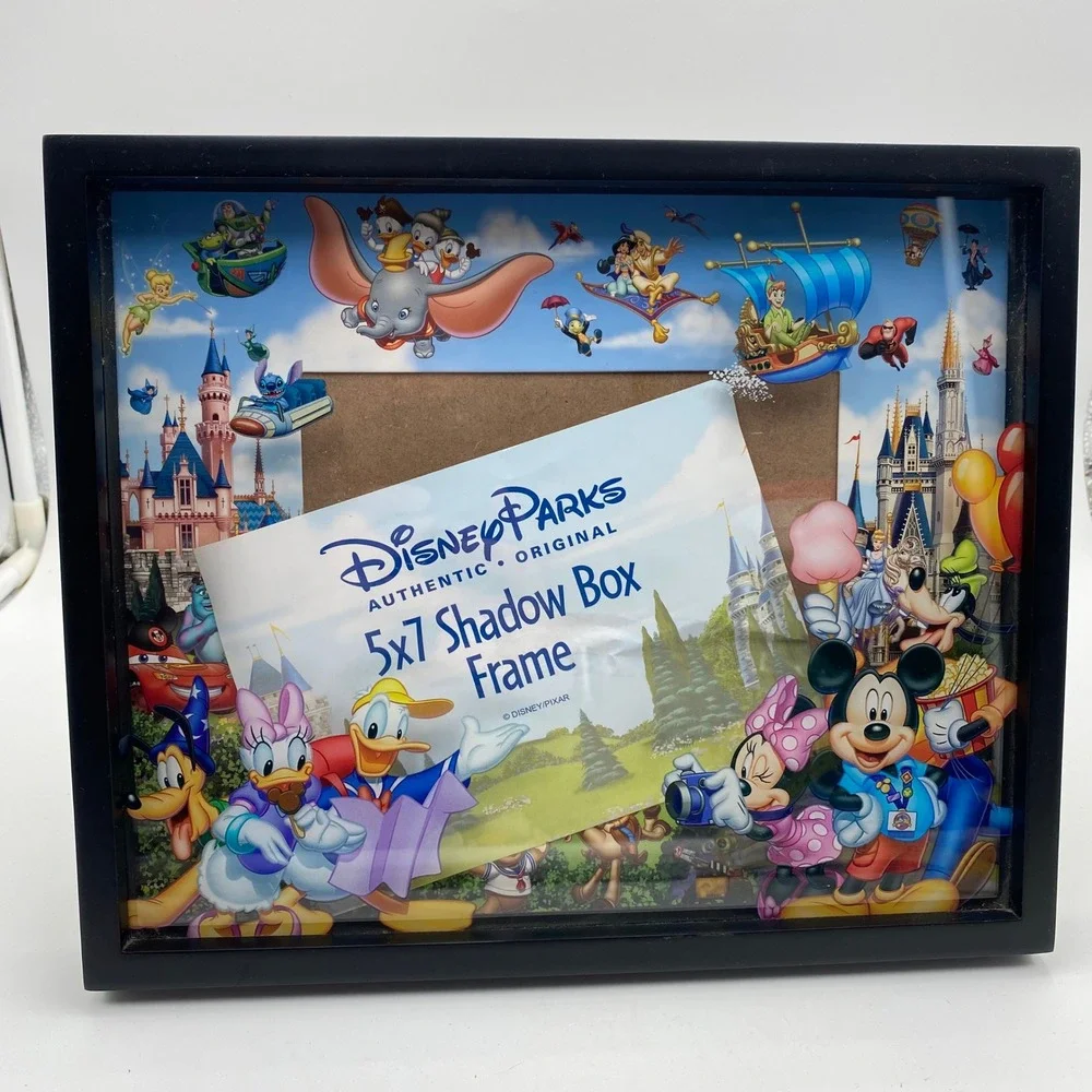DisneyParks Shadow Box 5x7 Picture Frame Storybook Mickey & Friends Pixar